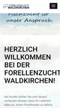 Mobile Screenshot of forellenzucht-waldkirchen.de