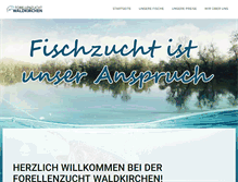 Tablet Screenshot of forellenzucht-waldkirchen.de